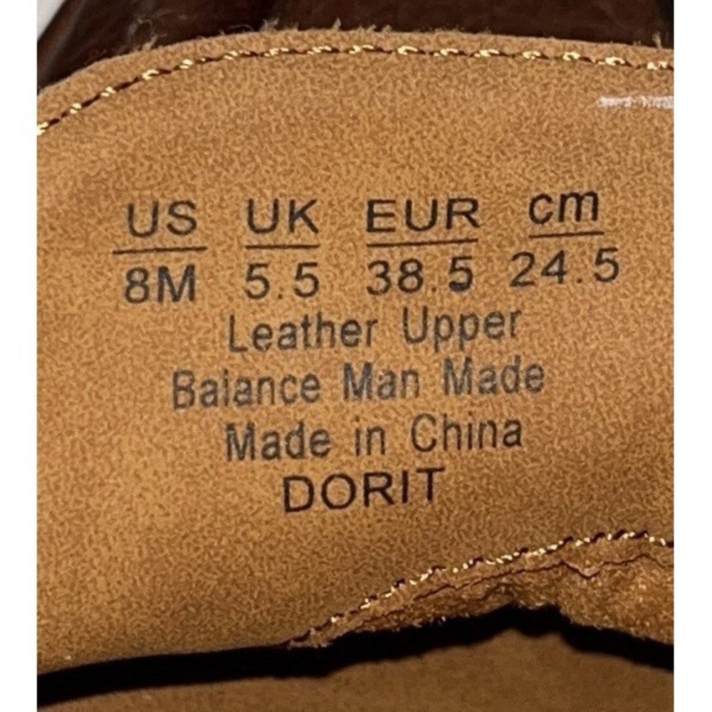 NWOB Zodiac Platform Loafers Womens 8 Brown Leather Dorit Light Academia Preppy - Picture 10 of 10